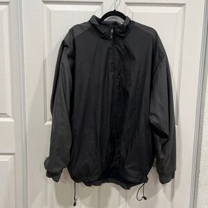 Nike Golf XL Black‎ Pullover Clima Fit Windbreaker Jacket Mens
